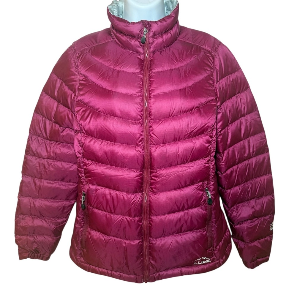 L.L.Bean Womens Small Petite Ultralight 850 Down Jacket Full Zip‎ Downtex Pertex